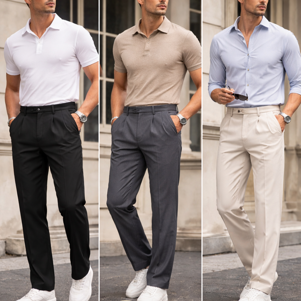 Pantalones de Vestir - Estilo Europeo